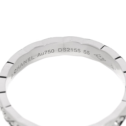 Chanel 18K White Gold Diamond Mini Coco Crush Ring 55 7.25 4 of 5
