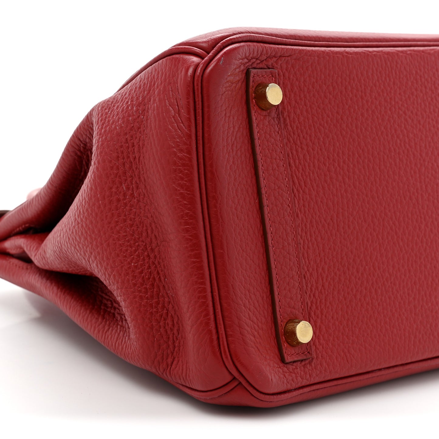 Taurillon Clemence Birkin 30 Rouge Garance