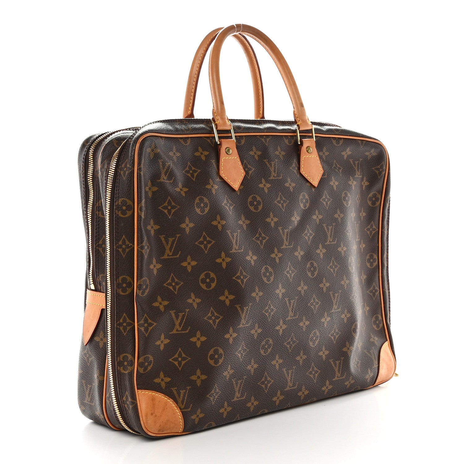 Louis Vuitton Monogram Porte-Documents Voyage Briefcase 2 Compartments 2 of 16
