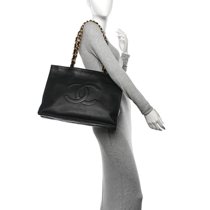 Chanel Lambskin CC Tote Black 2 of 11