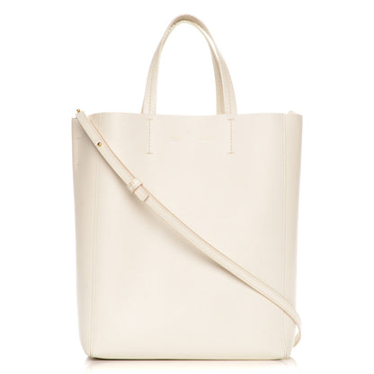 Celine Grained Calfskin Small Vertical Cabas Cream 1 of 10
