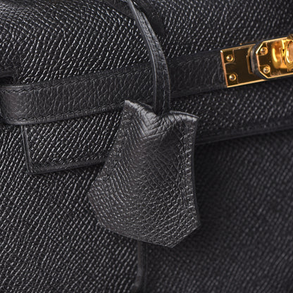 Hermes Epsom Kelly Sellier 25 Black 16 of 52