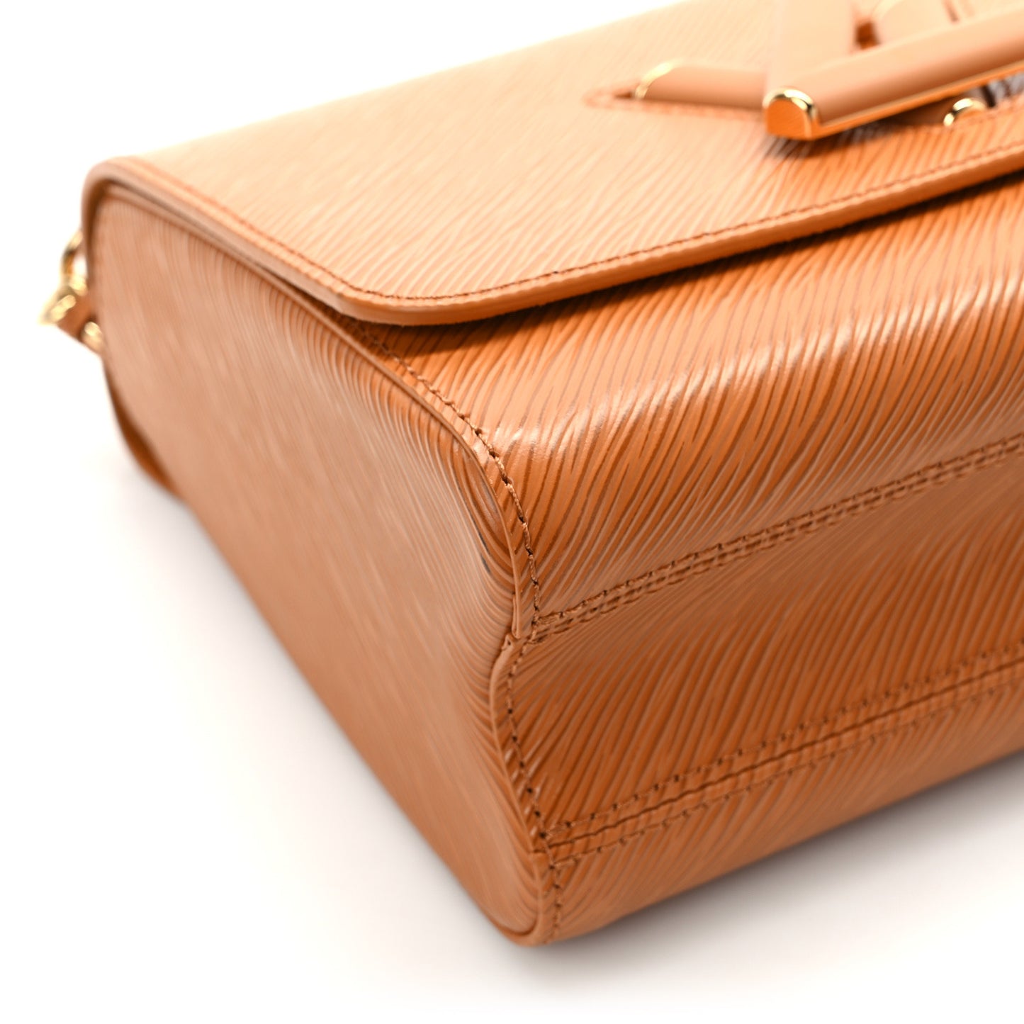 Epi Twist Shoulder Bag MM Gold Miel