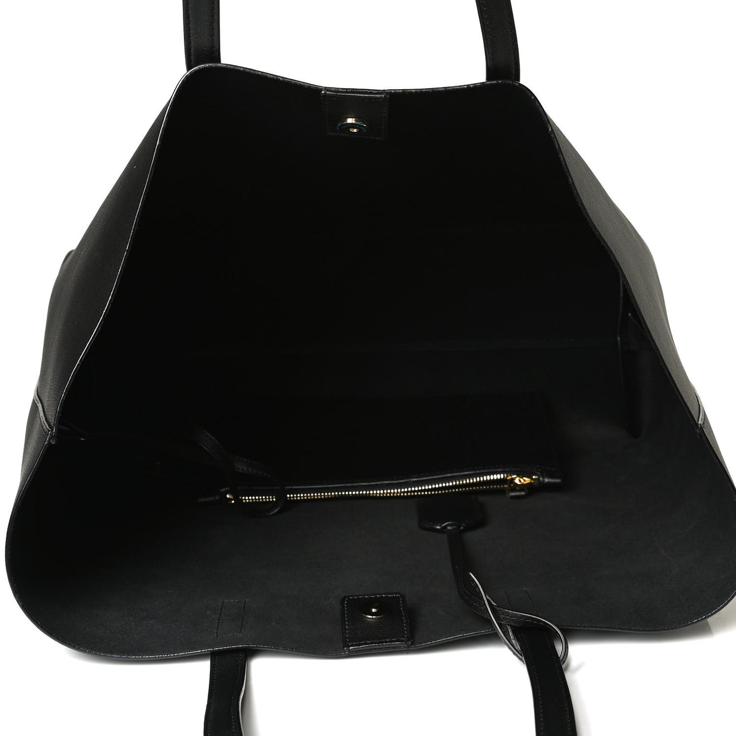 Calfskin Large Shopping Tote Black