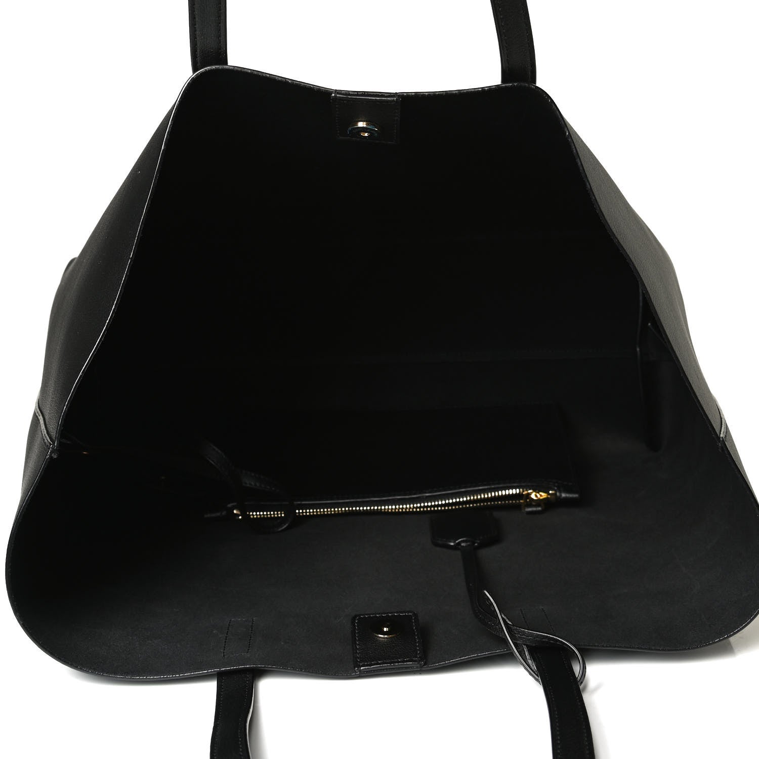 Saint Laurent Calfskin Large Shopping Tote Black 5 of 10