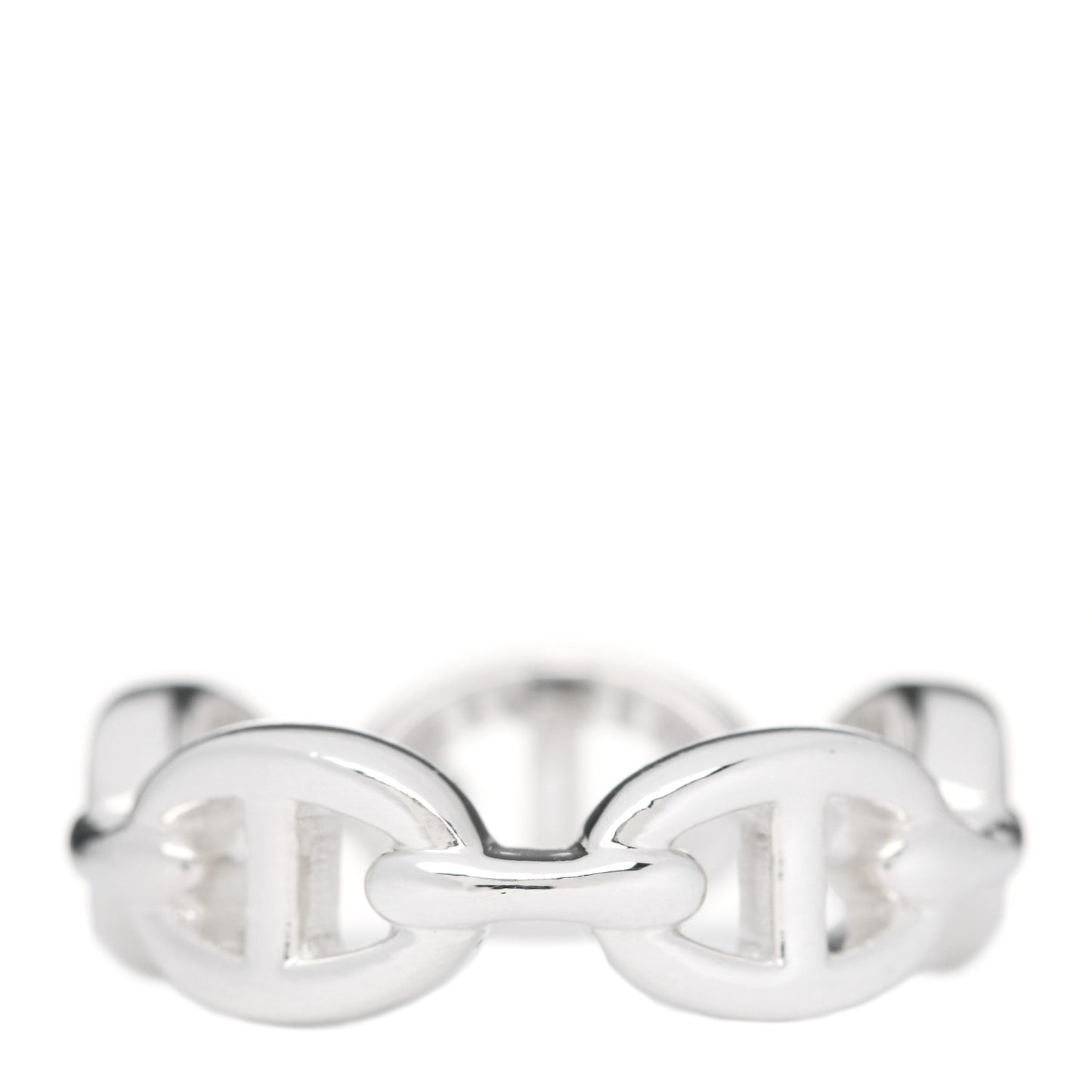 Sterling Silver PM Chaine d'Ancre Enchainee Band Ring 55 7.25