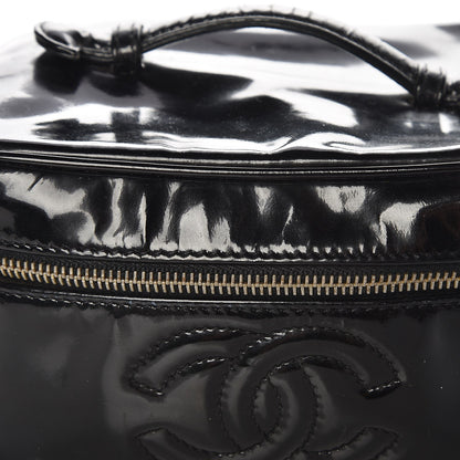 Chanel Patent Vanity Cosmetic Case Black 9 of 12