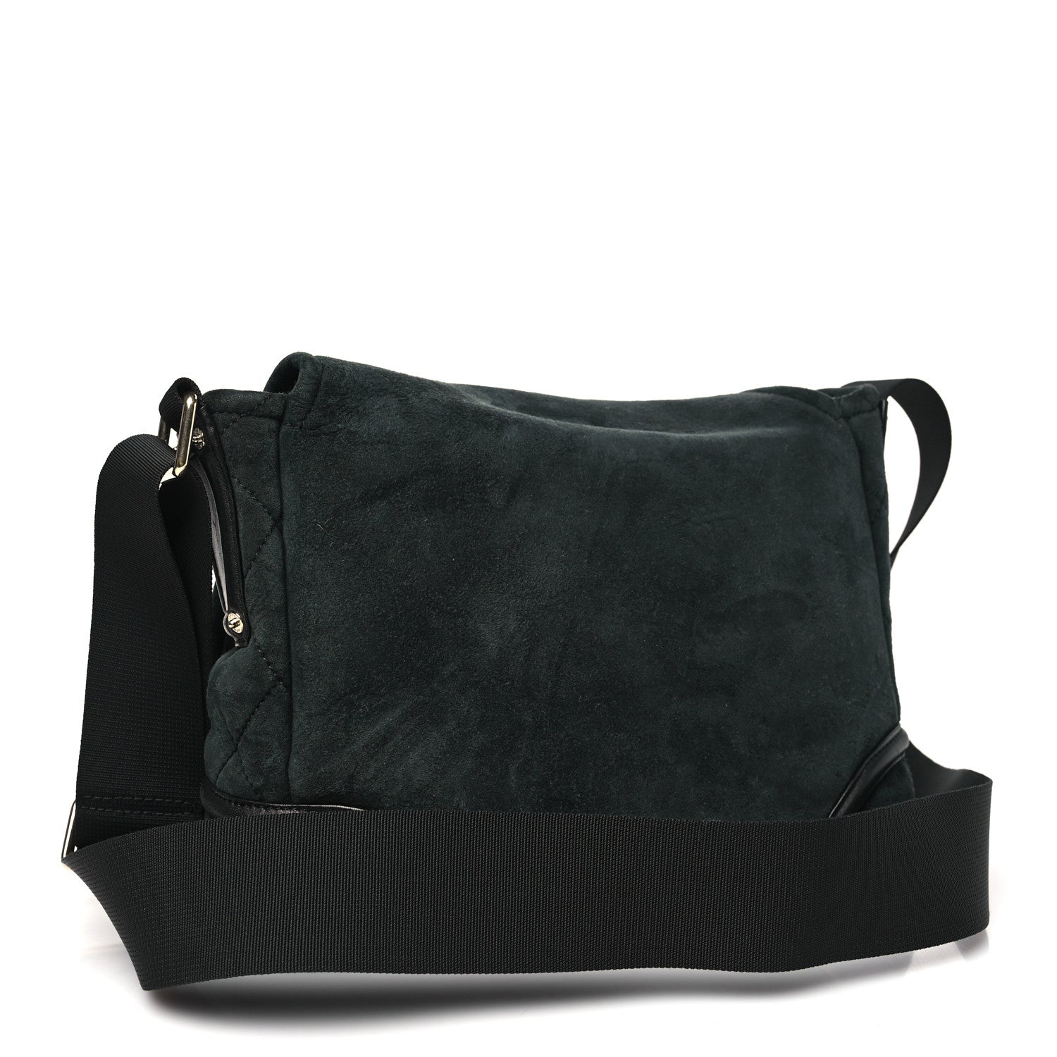 Chanel Suede Sparkling Winter Messenger Black 3 of 9