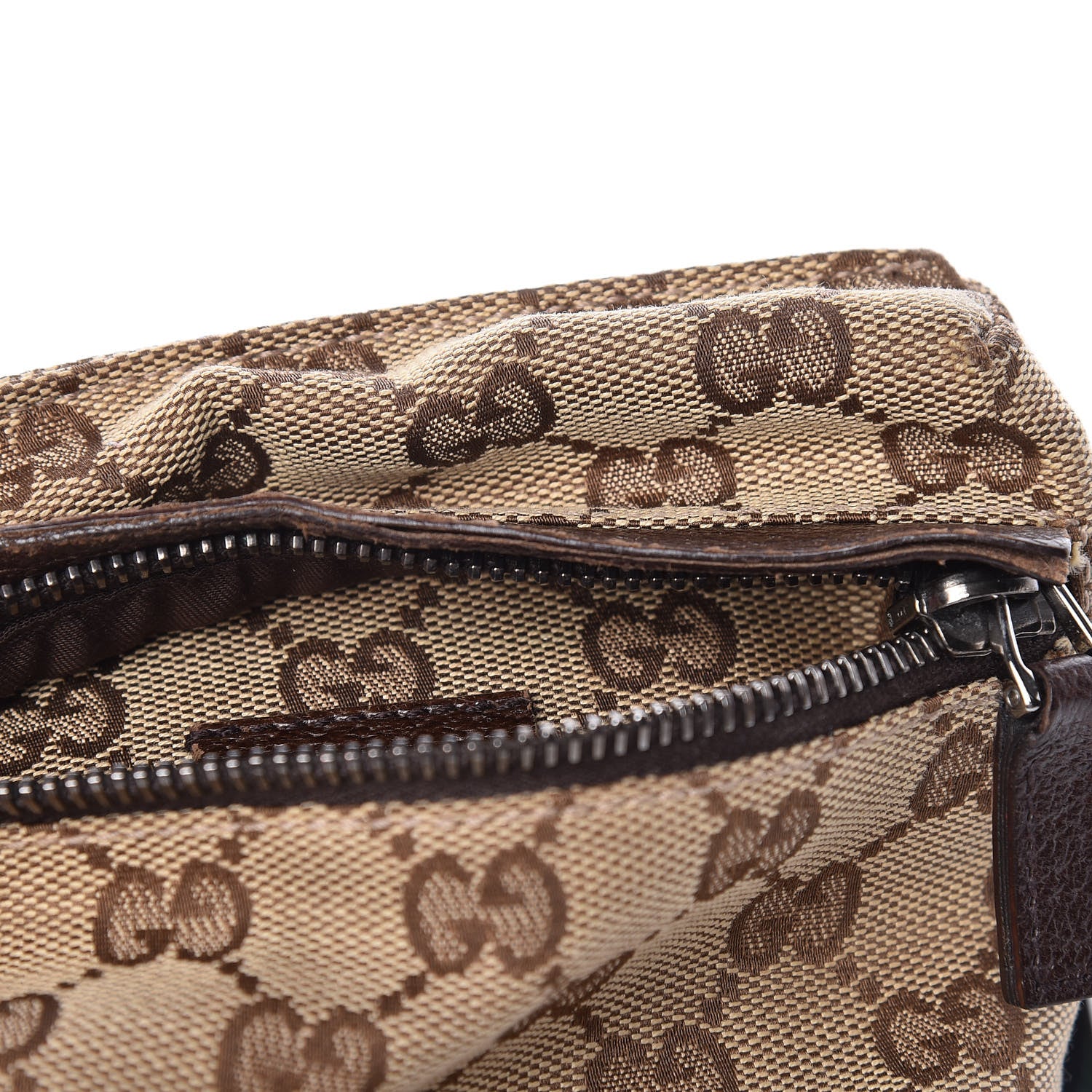 Gucci Monogram Web Belt Bag Dark Brown 12 of 15