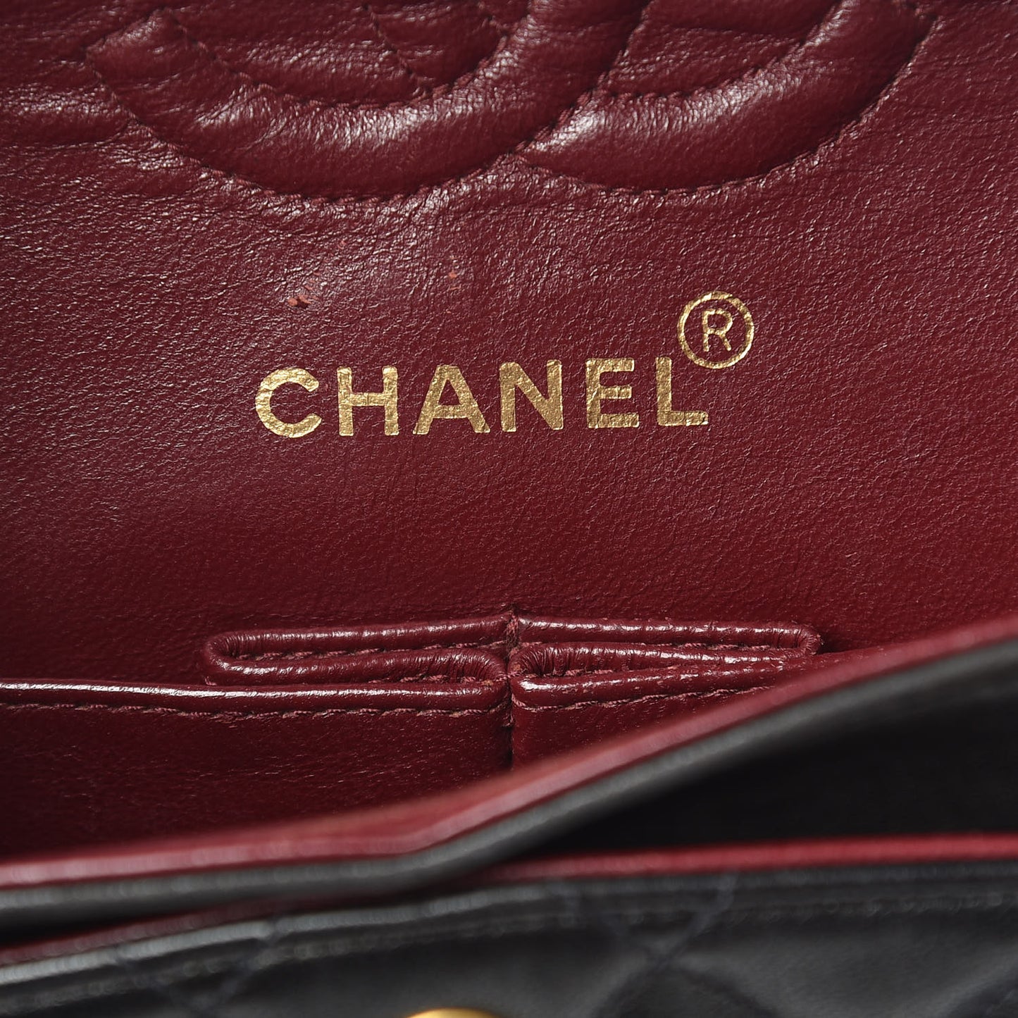Lambskin Quilted Small Double Flap Black