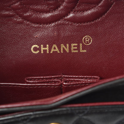 Chanel Lambskin Quilted Small Double Flap Black 8 of 15