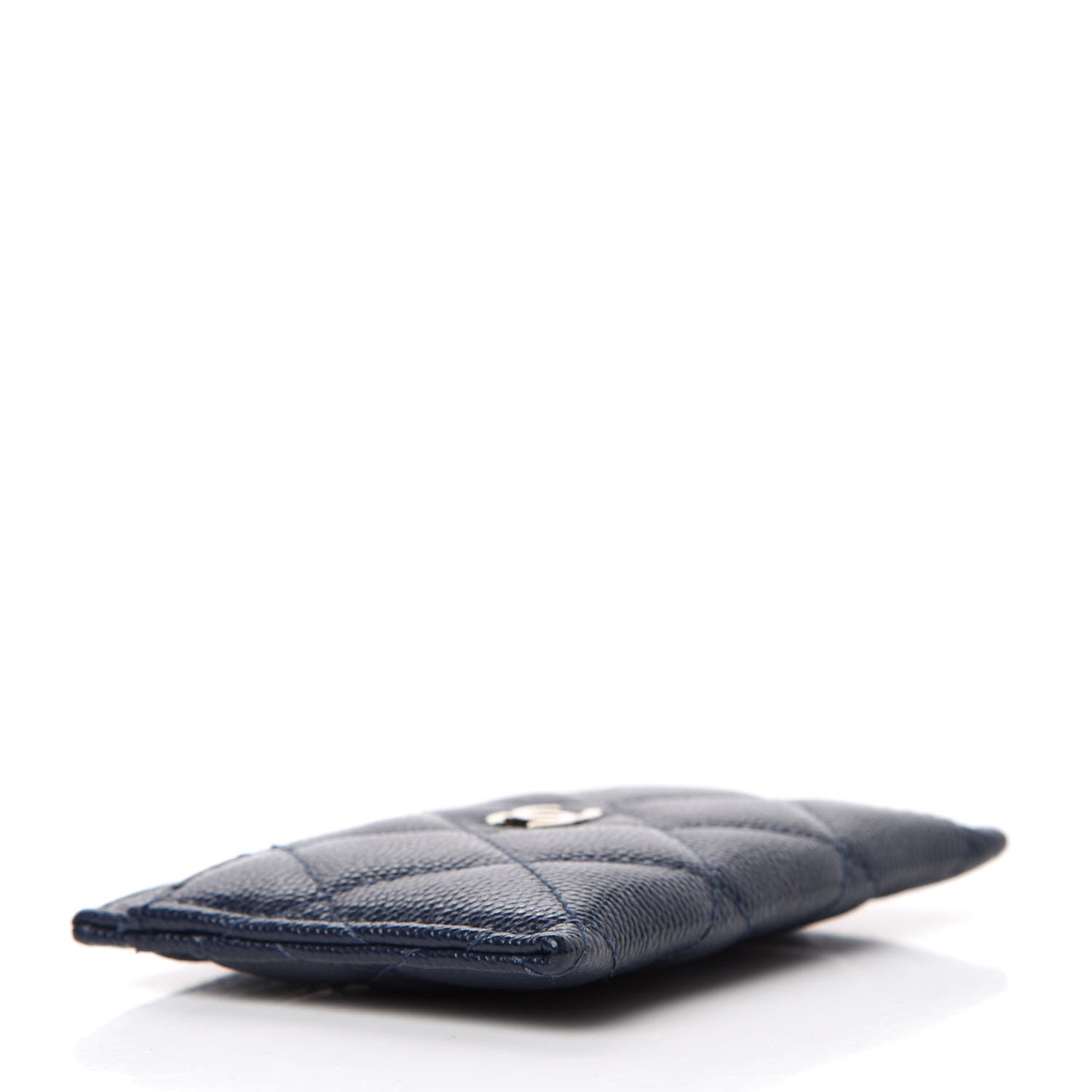 Chanel Caviar Quilted Card Holder Navy 4 of 9