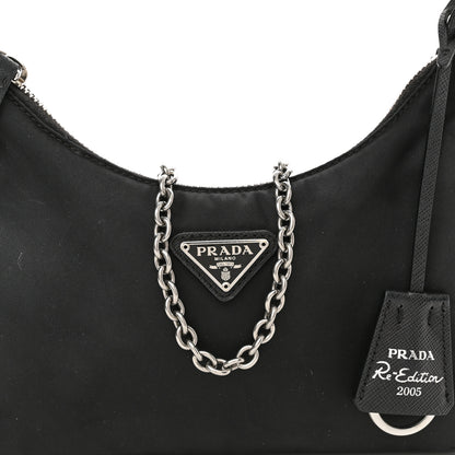 Prada Nylon Re-Edition 2005 Shoulder Bag Black 8 of 11
