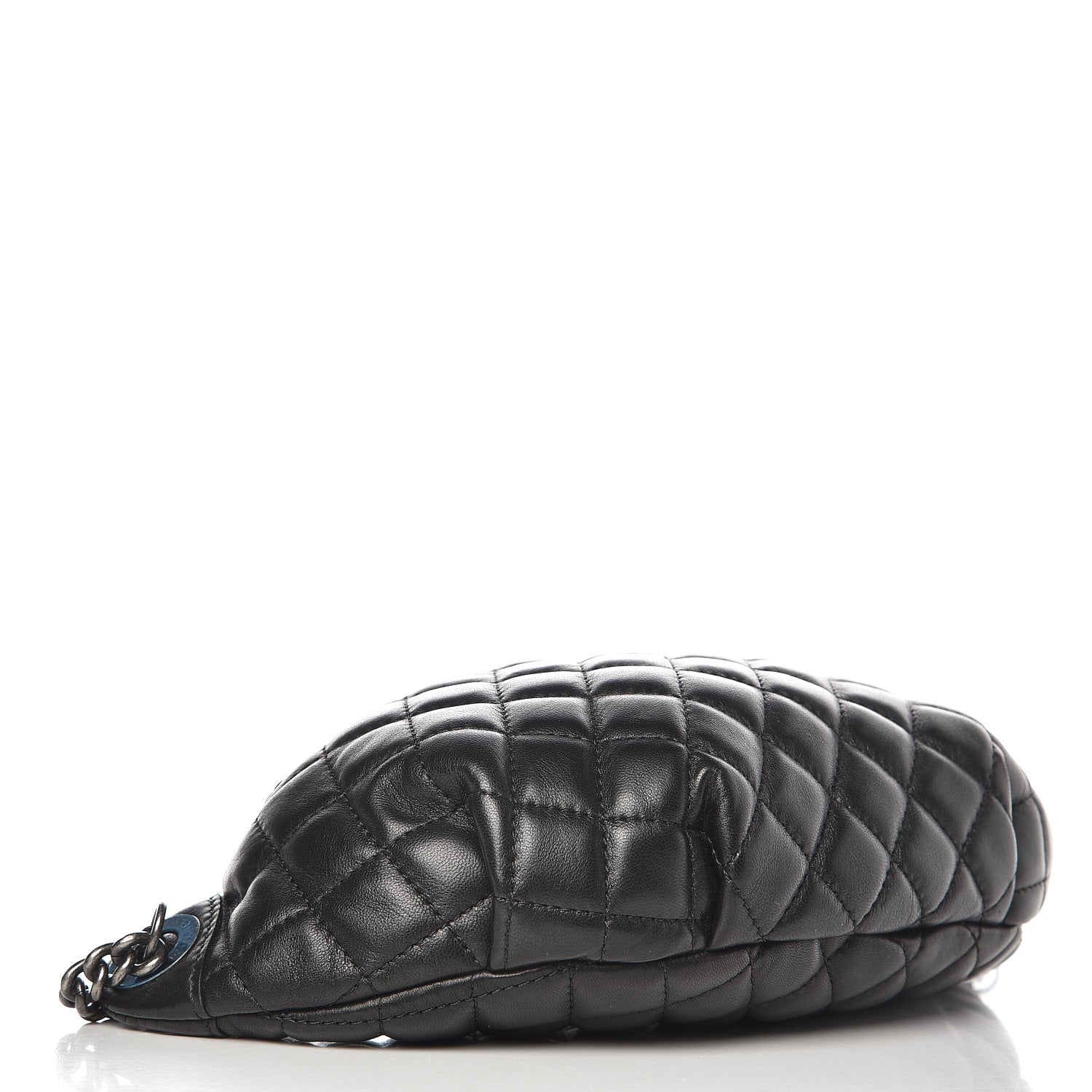 Chanel Lambskin Quilted Banane Waist Bag Fanny Pack Black 4 of 7