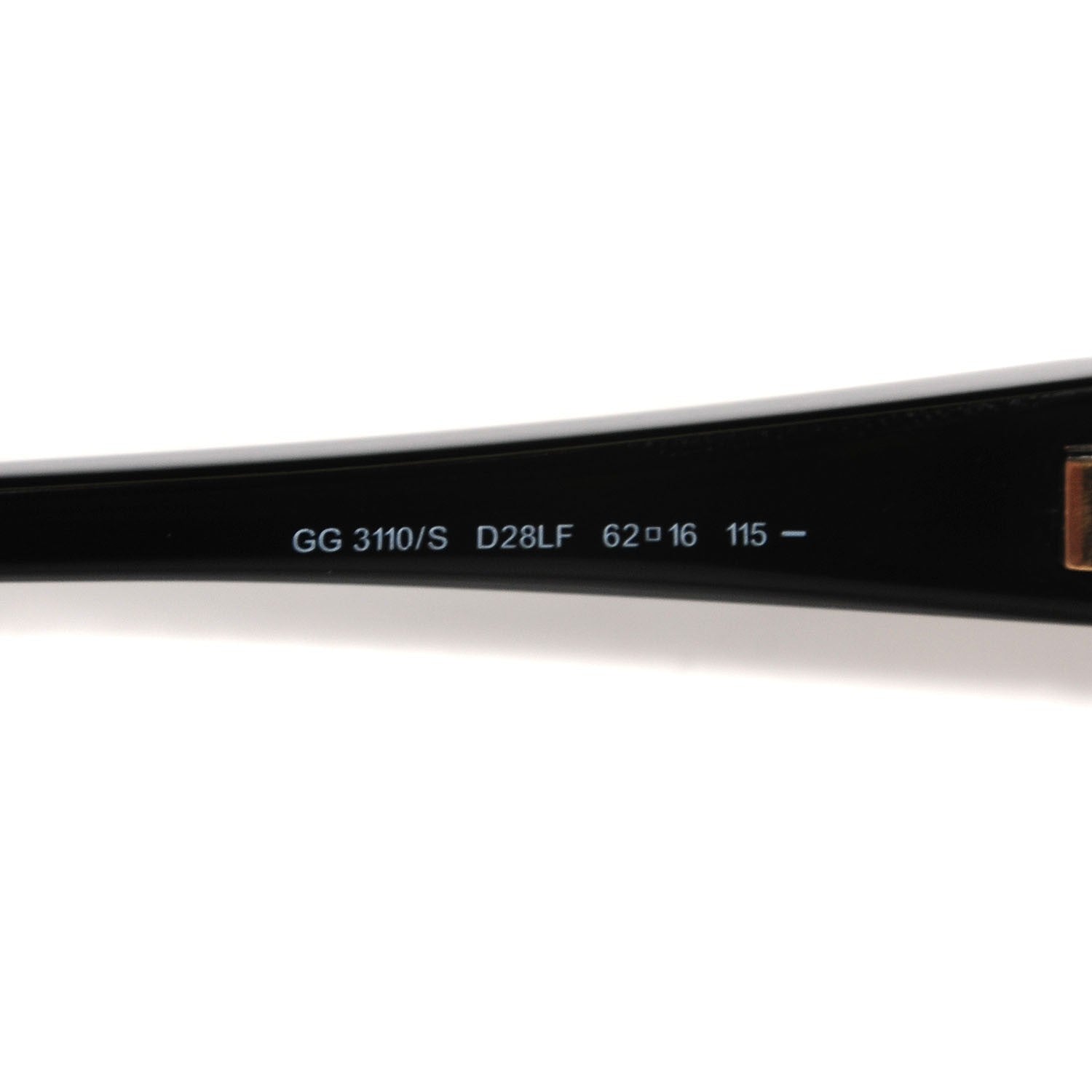 Gucci GG Web Sunglasses 3110/S Black 4 of 6