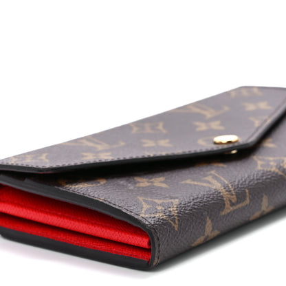Louis Vuitton Monogram Sarah Wallet NM Coquelicot 10 of 11