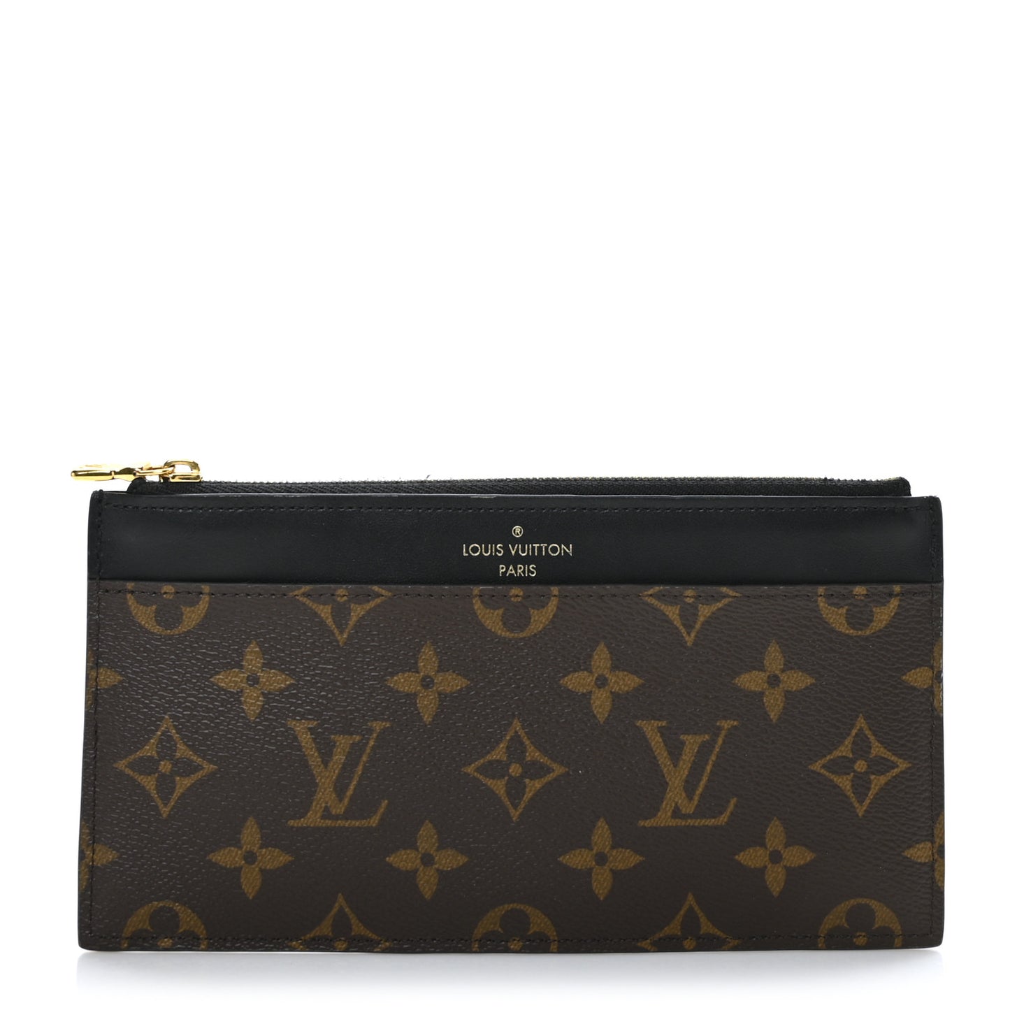 Monogram Slim Purse Black
