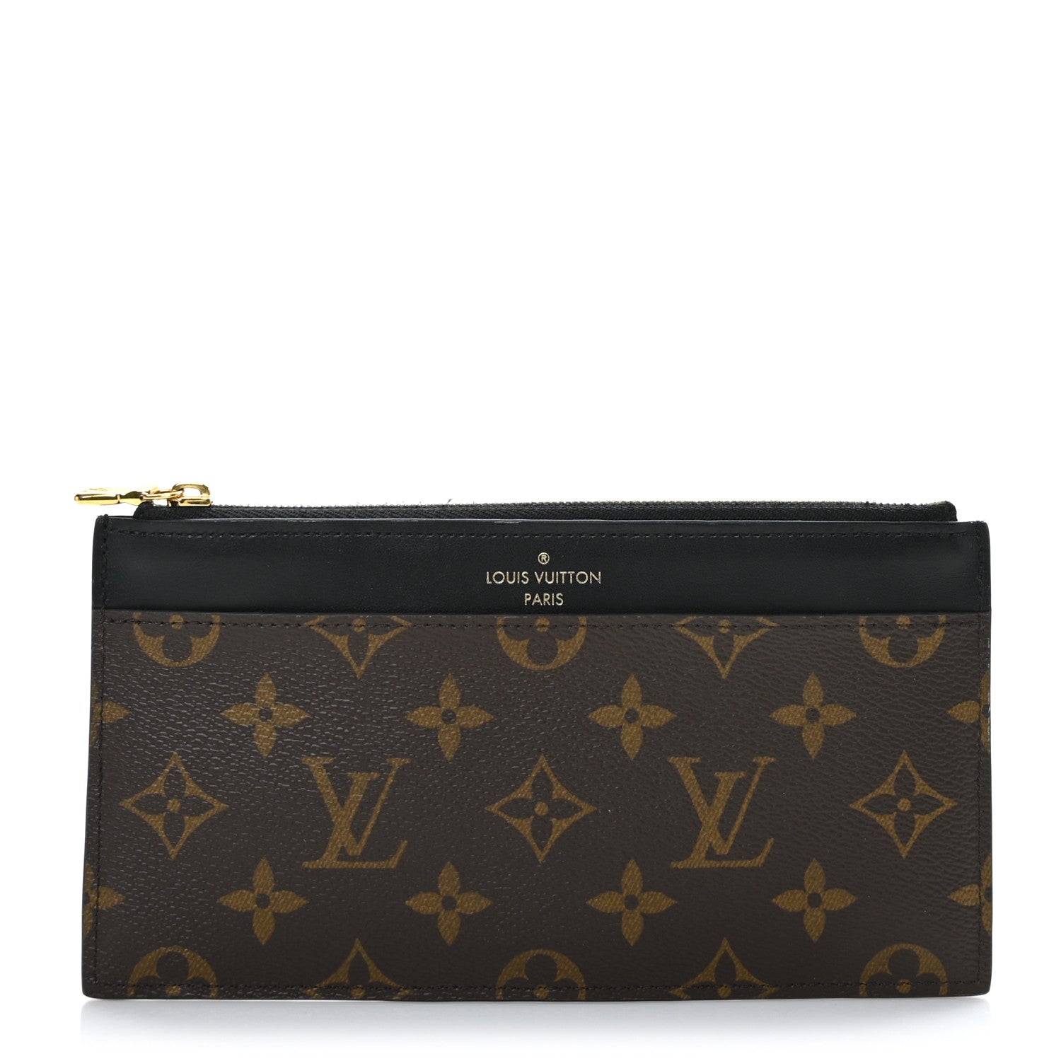 Louis Vuitton Monogram Slim Purse Black 1 of 6