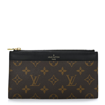 Louis Vuitton Monogram Slim Purse Black 1 of 6