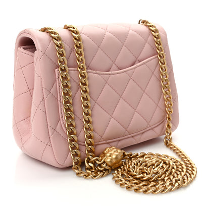 Chanel Lambskin Quilted Mini Sweet Camellia Flap Light Pink 3 of 10