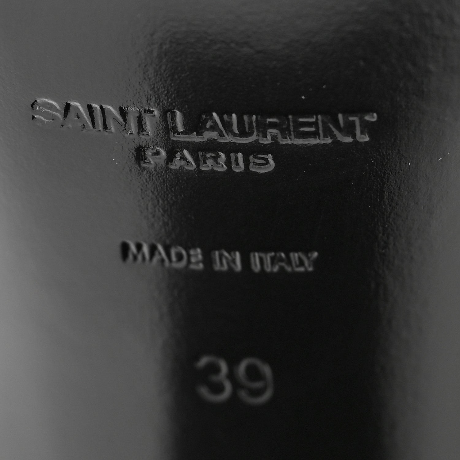Saint Laurent Calfskin Cassandra Sandals 39 Black 7 of 9