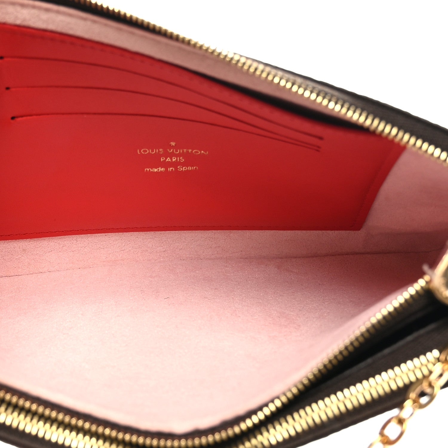 Louis Vuitton Monogram Blooming Flowers Double Zip Pochette 5 of 9