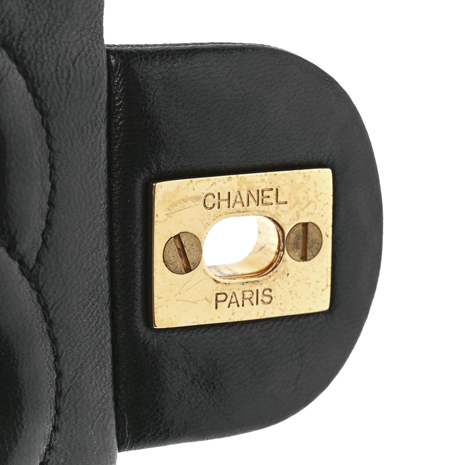 Chanel Lambskin Quilted Mini Square Flap Bag Black 5 of 11