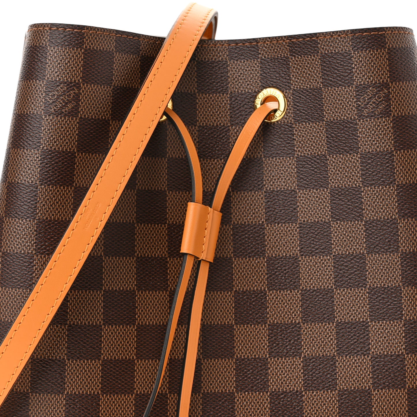 Damier Ebene Neonoe MM Safran