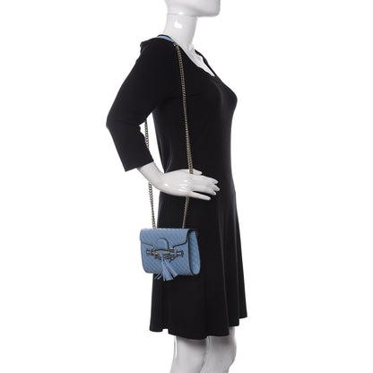 Gucci Soft Microguccissima Mini Emily Chain Shoulder Bag Mineral Blue 2 of 10