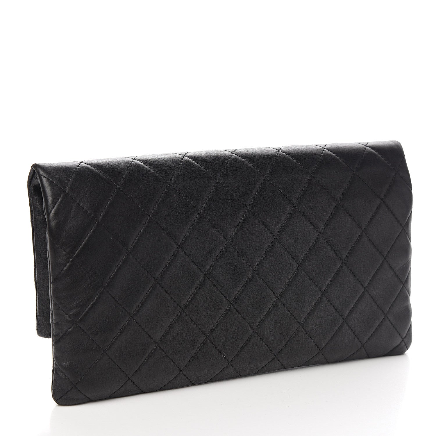 Chanel Lambskin Quilted CC Beauty Clutch Black 2 of 7