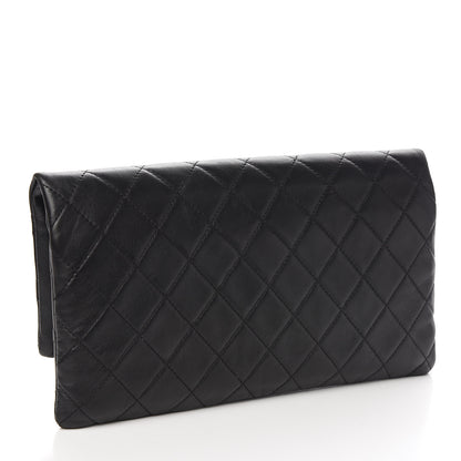 Chanel Lambskin Quilted CC Beauty Clutch Black 2 of 7
