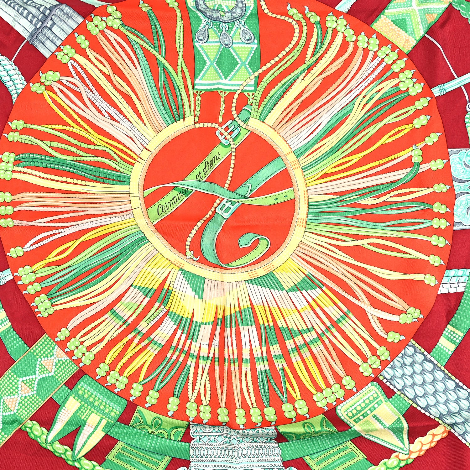 Hermes Silk Ceintures et Liens Scarf 90 2 of 5