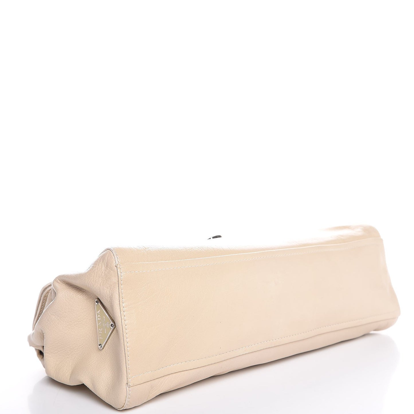 Buffalo Easy Foldover Pushlock Satchel Cream