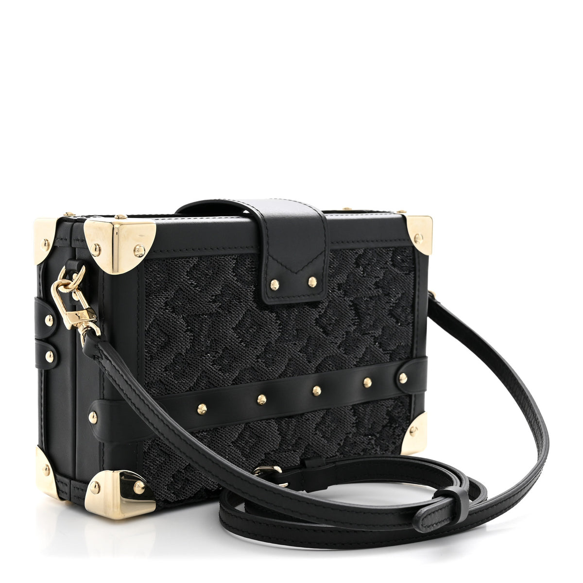 Louis Vuitton Sequins Petite Malle Black 3 of 9