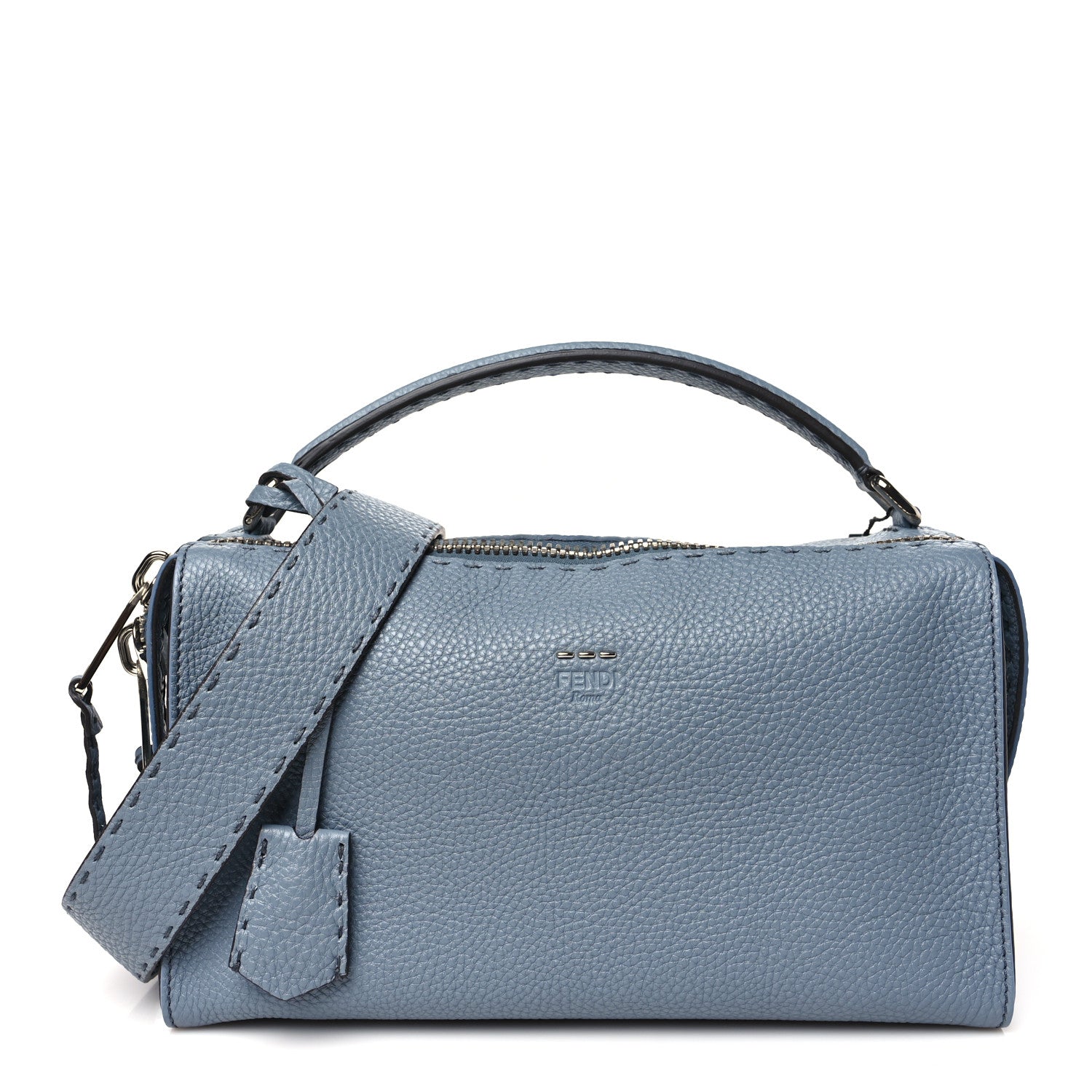 Fendi Cuoio Romano Selleria Lei Boston Tote Nube 1 of 10