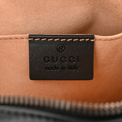 Gucci Calfskin Matelasse Small GG Marmont Chain Shoulder Bag Black 6 of 12