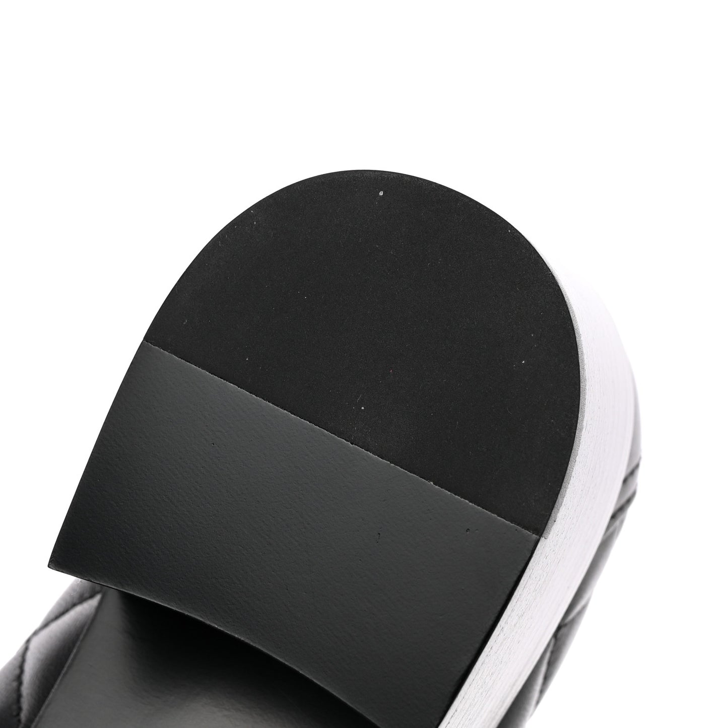 Lambskin Quilted CC Heart Loafers 38 Black
