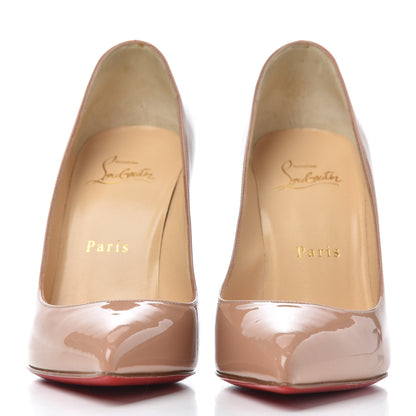 Christian Louboutin Patent Pigalle Follies 100 Pumps 36.5 Nude 2 of 15