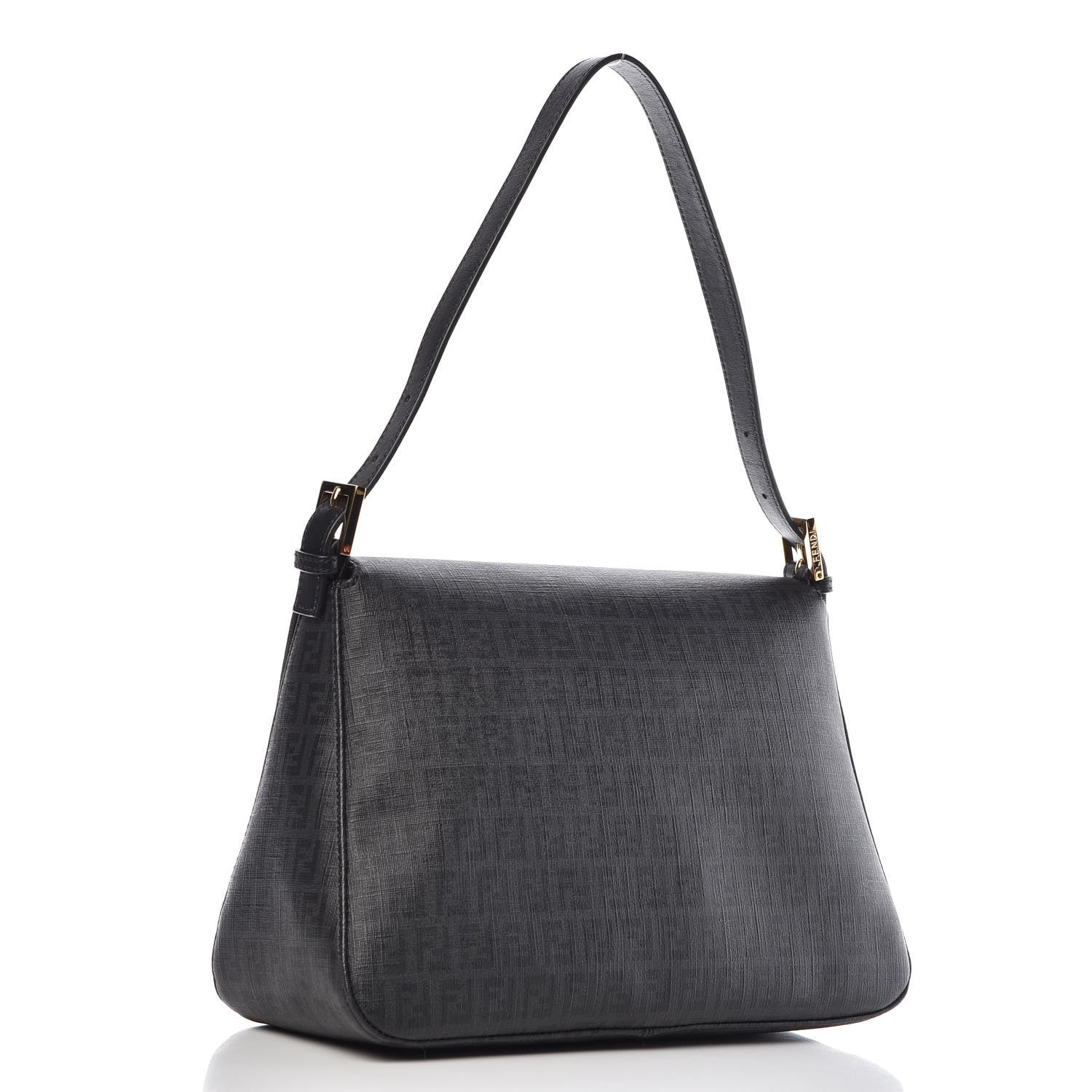 Fendi Zucchino Spalmati Vitello Mama Baguette Black 3 of 9