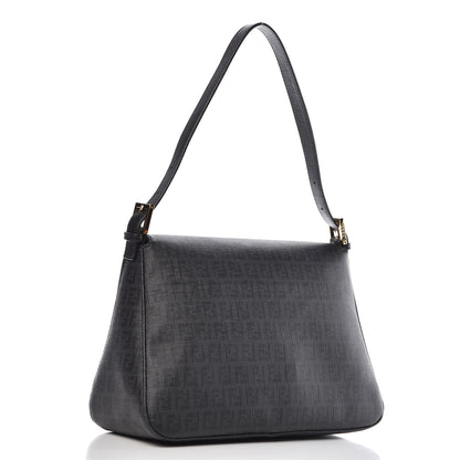 Fendi Zucchino Spalmati Vitello Mama Baguette Black 3 of 9