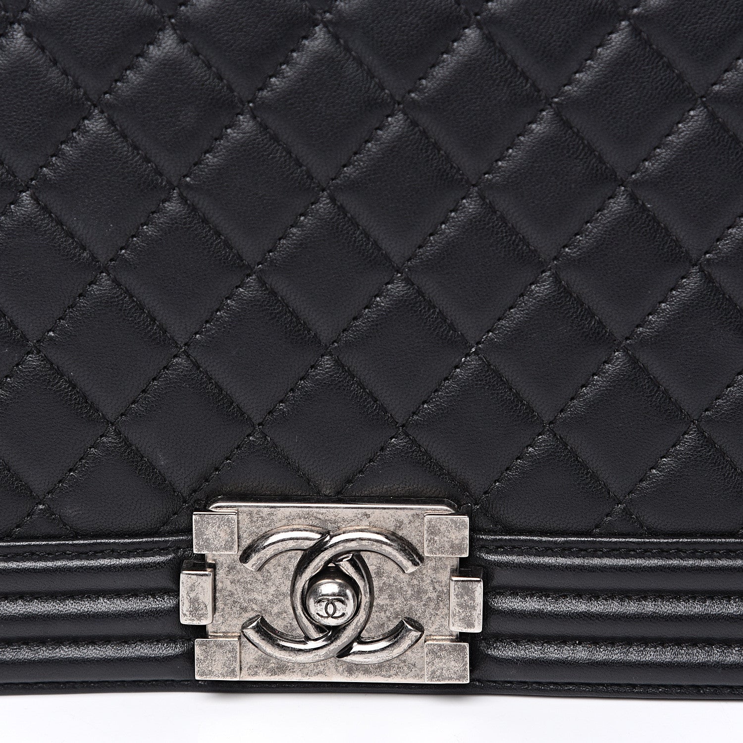 Chanel Lambskin Quilted New Medium Boy Flap Black 7 of 10