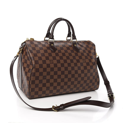 Louis Vuitton Damier Ebene Speedy Bandouliere 35 2 of 10