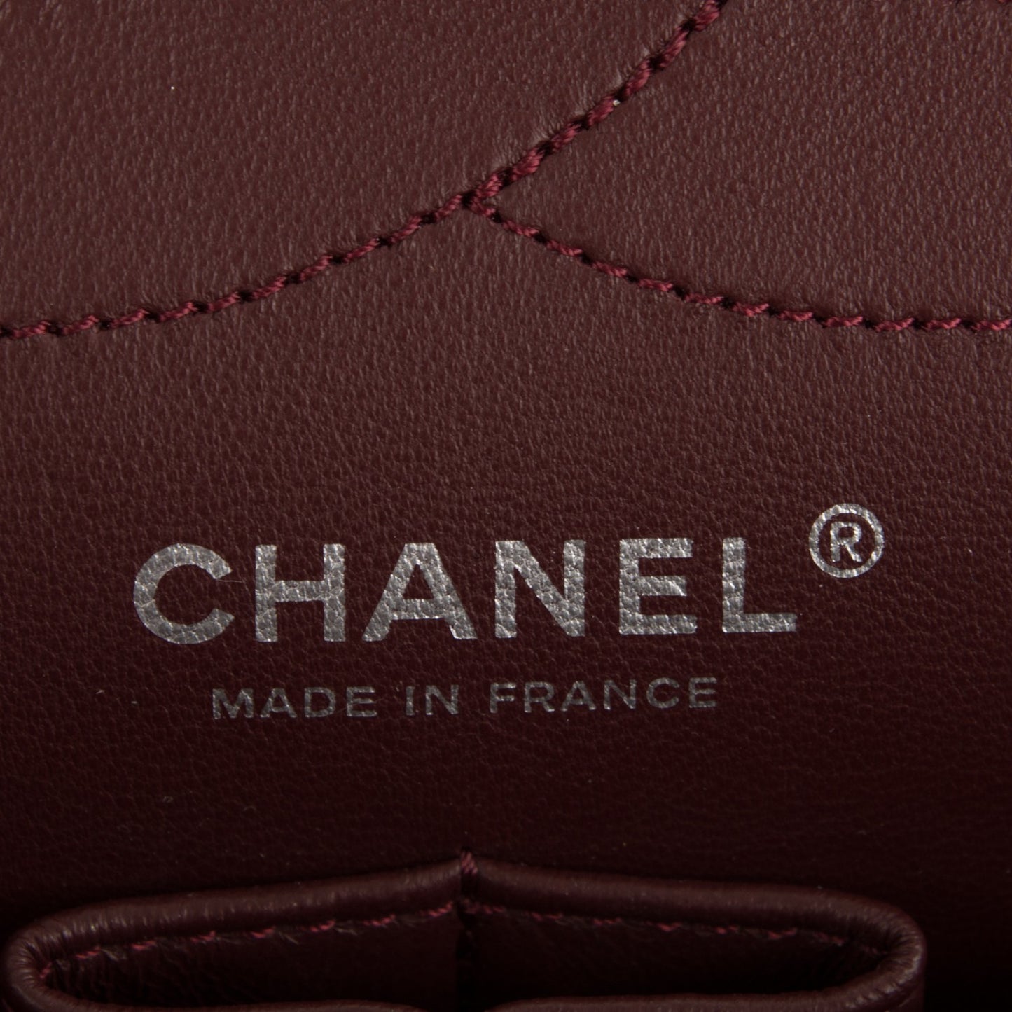 Patent Quilted 2.55 Reissue 227 Flap Light Burgundy