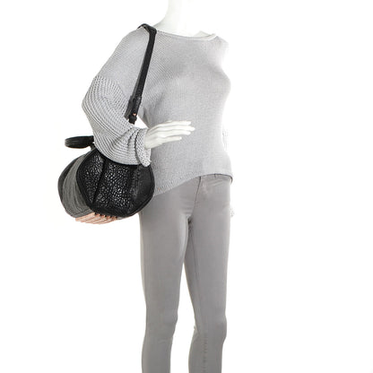 Alexander Wang Pebbled Lambskin Rocco Black with Rose Gold Hardware 2 of 6