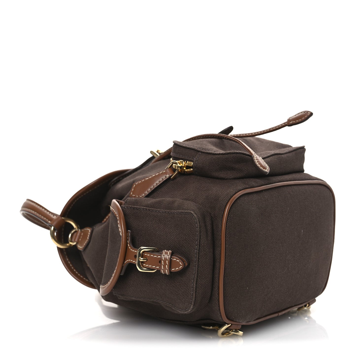 Canapa Soft Calfskin Mini Backpack Cocoa Brown Brandy