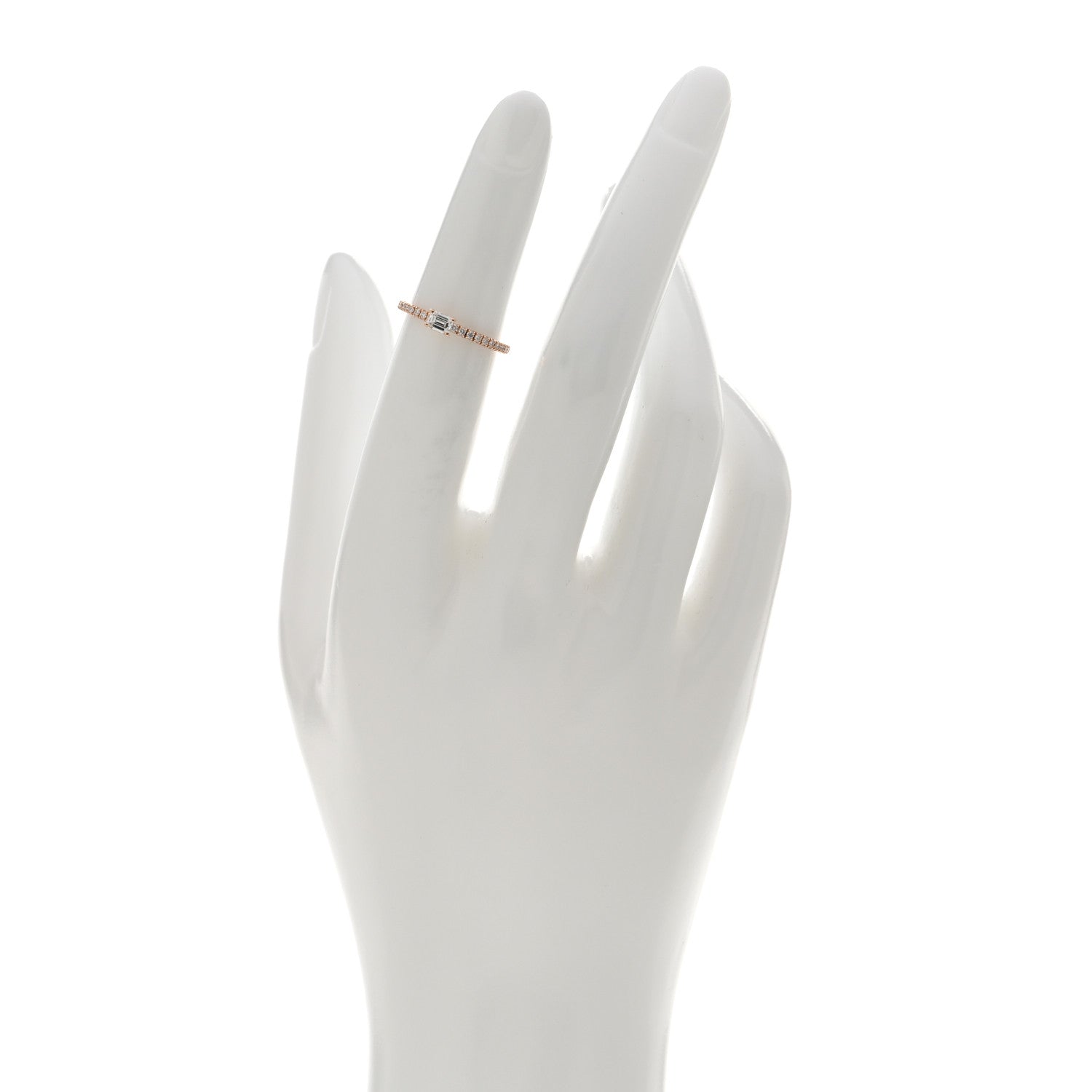 Cartier 18K Pink Gold Diamond Etincelle De Cartier Engagement Ring 47 4 2 of 4
