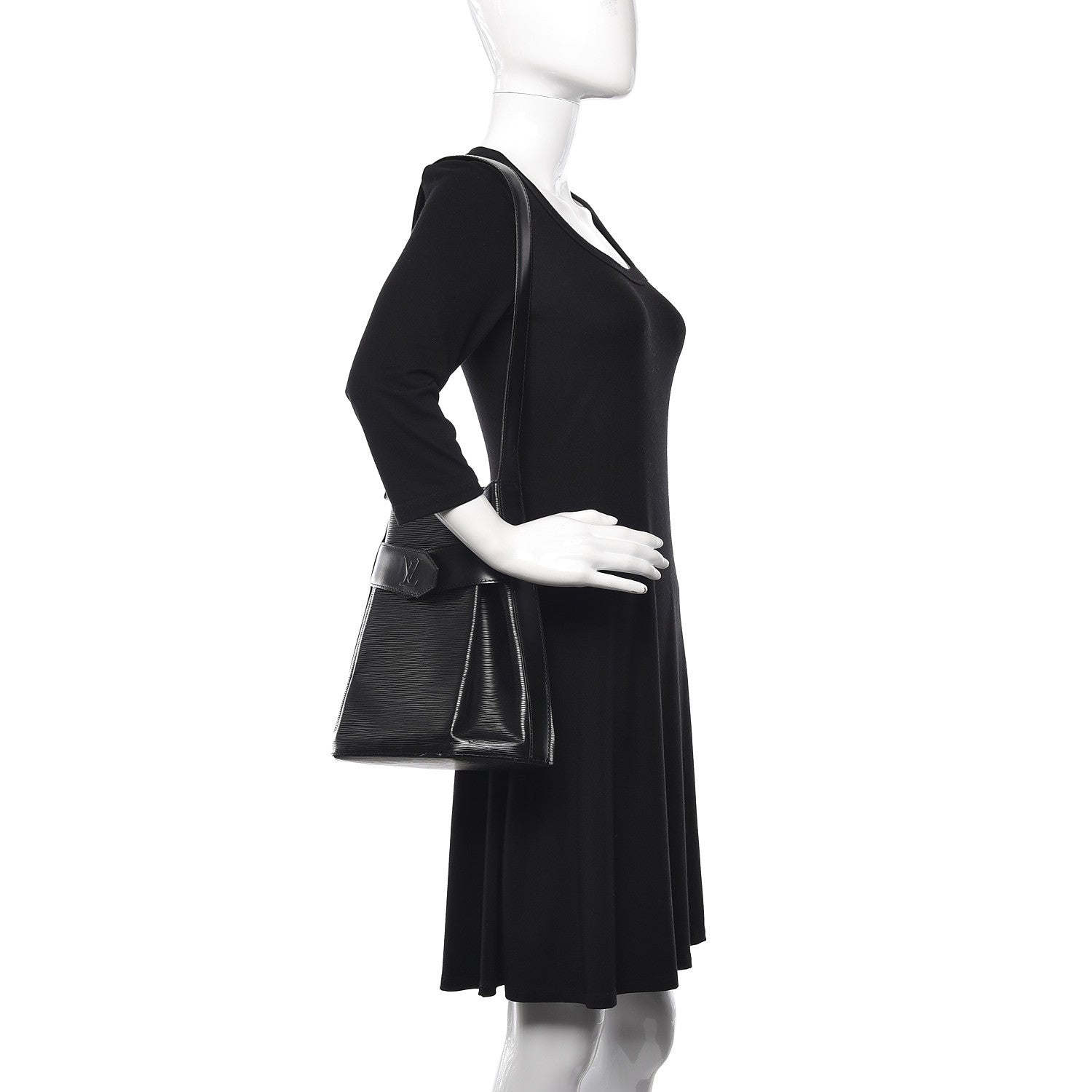 Louis Vuitton Epi Sac D'Epaule Black 2 of 13