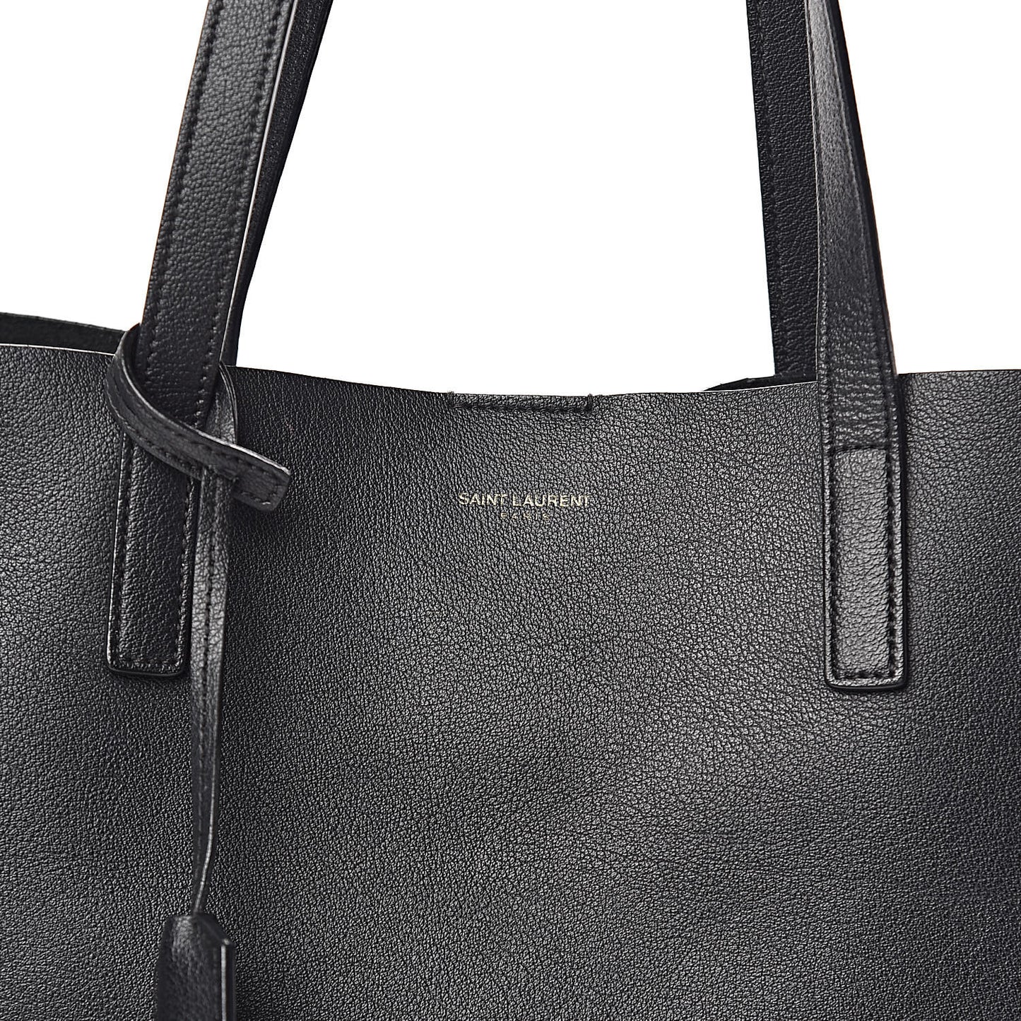Calfskin Large Shopping Tote Black