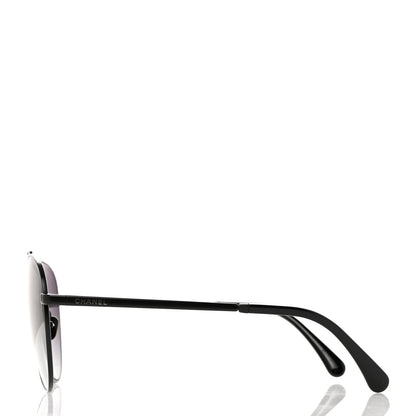 Chanel Metal Aviator Sunglasses 4279-B Black 3 of 7