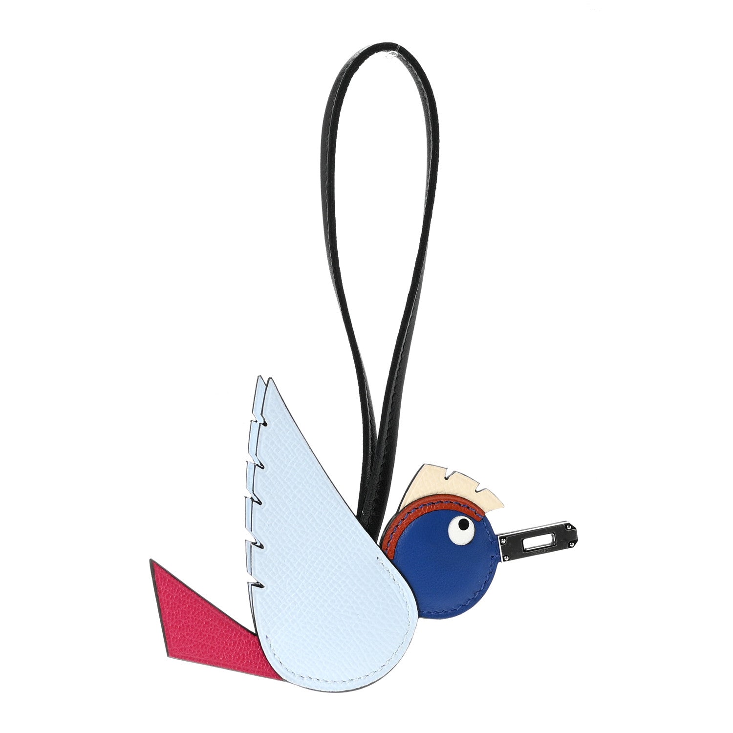 Hermes Epsom Swift Chevre Mysore Birdy Bag Charm Bleu Brume Rose Mexico Bleu Royal Cuivre Nata Black 1 of 5